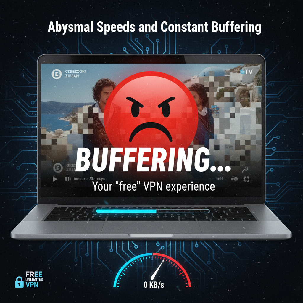 VPN buffering graphic